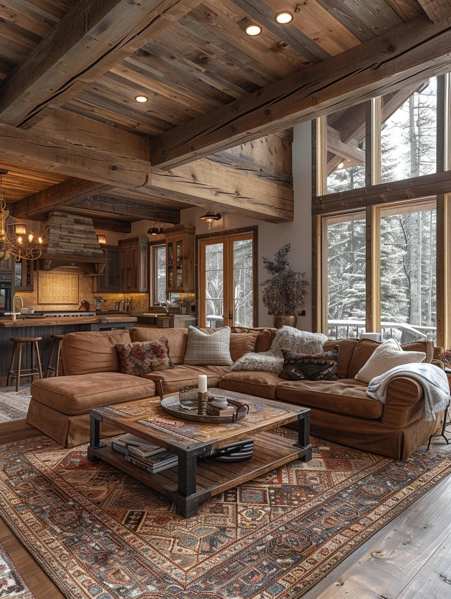 9 Ways to Decorate Your Cabin Living Room with Natural Elements 4 image 57