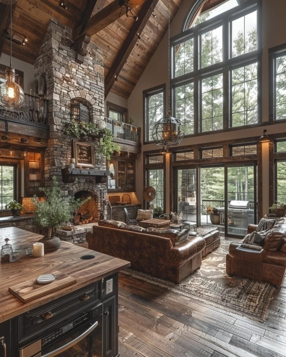 9 Ways to Decorate Your Cabin Living Room with Natural Elements 5 image 58