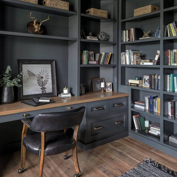 9 Dark Office Decor Ideas for a Mysterious and Elegant Workspace 7 image 98