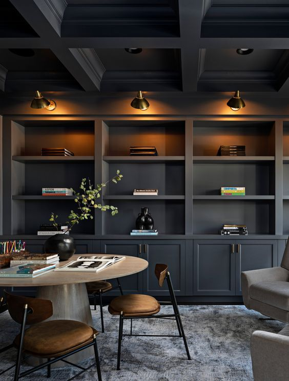 9 Dark Office Decor Ideas for a Mysterious and Elegant Workspace 8 image 99