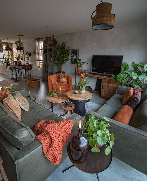 9 Olive Green and Rust Living Room Designs for Rustic Elegance 1 image 1
