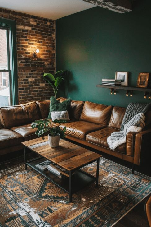 9 Olive Green and Rust Living Room Designs for Rustic Elegance 2 image 10